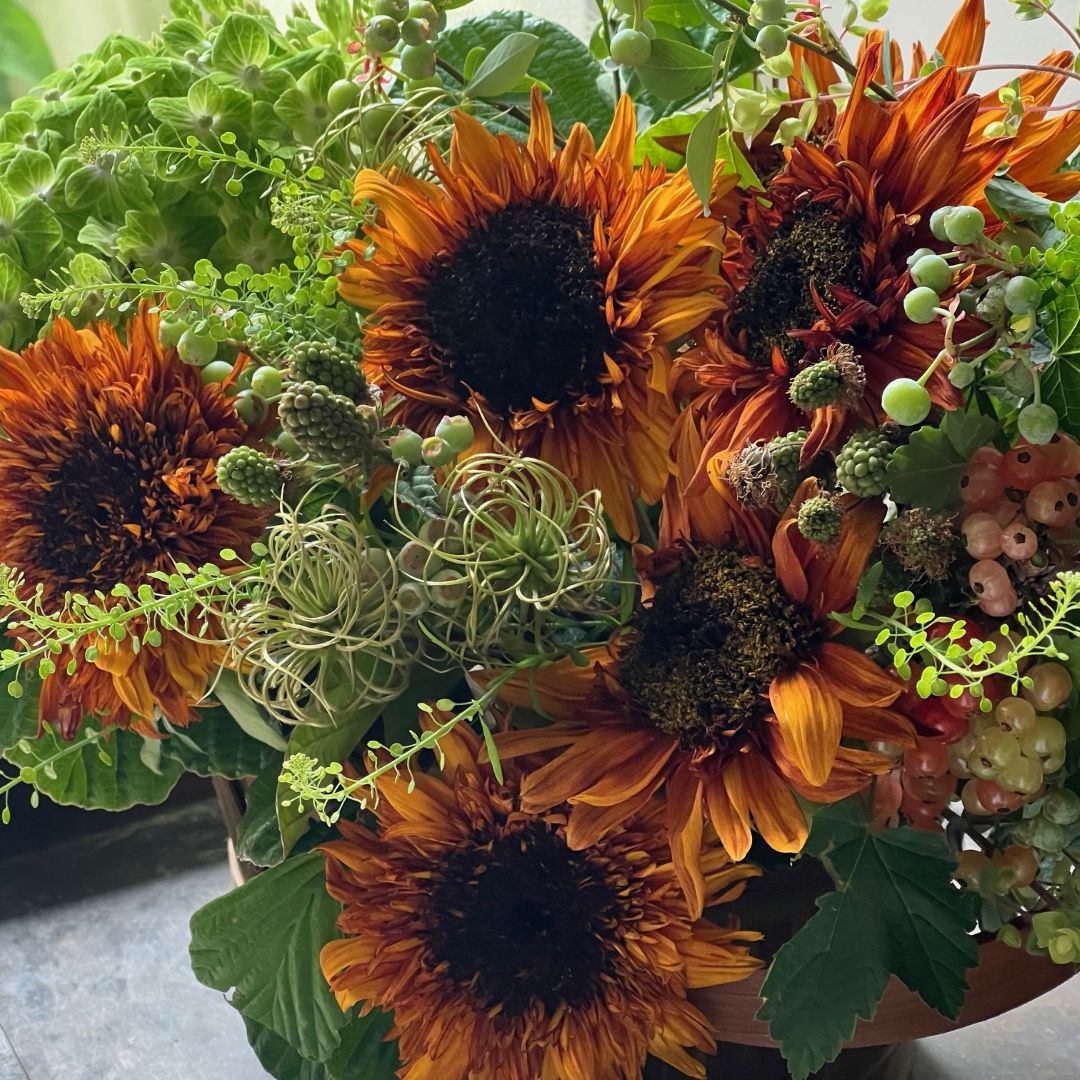 FLOWER griotte ひまわりを使ったアレンジメントづくりワークショップ