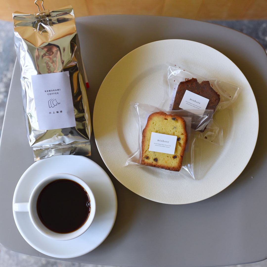 川上珈琲＆mishore 珈琲豆と焼き菓子の販売